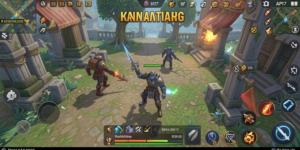Tangkapan layar gameplay API77 yang menampilkan strategi mendalam.