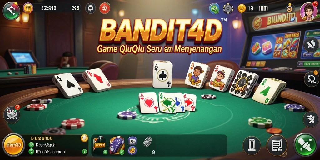 Tangkapan layar BANDIT4D yang menampilkan aksi QiuQiu yang seru.