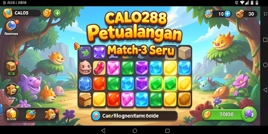 Tampilan gameplay seru dalam CALO288 yang penuh warna.