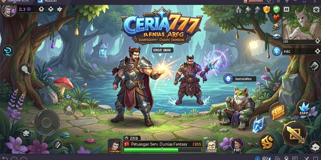 Screenshot CERIA777 menampilkan aksi seru dalam dunia ARPG.