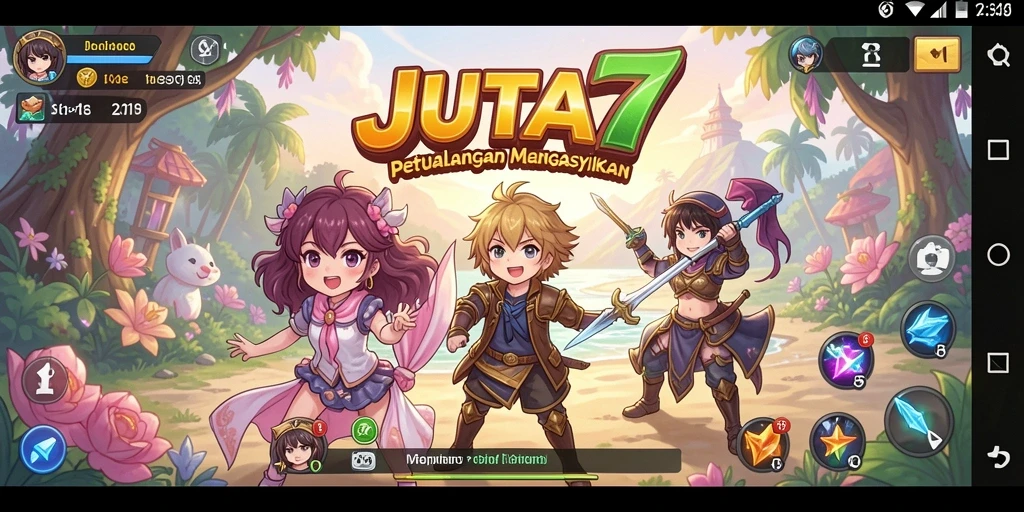 Gameplay menawan dari JUTA7 yang penuh aksi dan karakter anime.