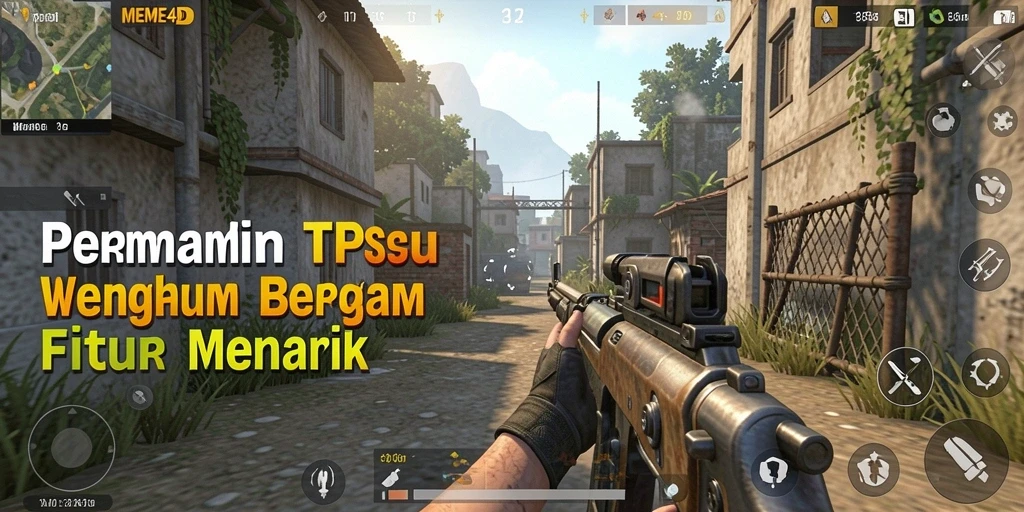 Tampilan menarik dari gameplay seru MEME4D.