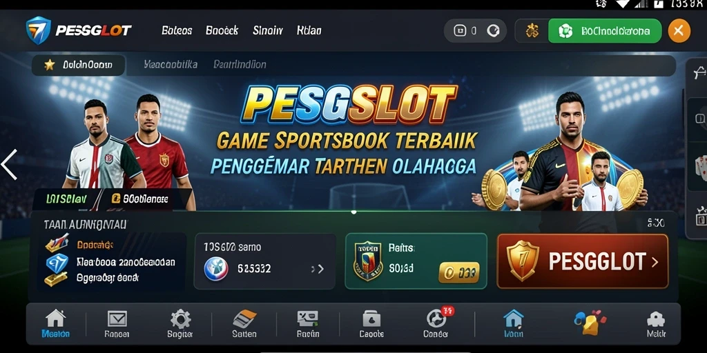 Tampilan gameplay taruhan olahraga di PESGSLOT yang mengesankan.