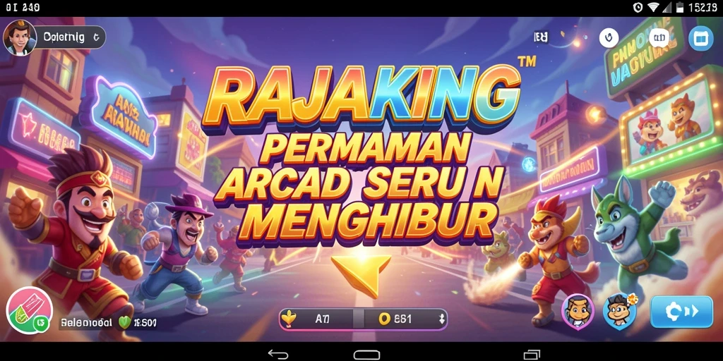 Tampilan gameplay seru dan menarik dari RAJAKING di dunia Arcade.