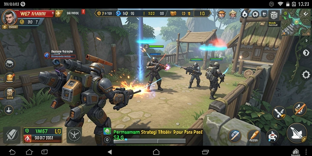Tangkapan layar gameplay W67 yang menunjukkan strategi seru.