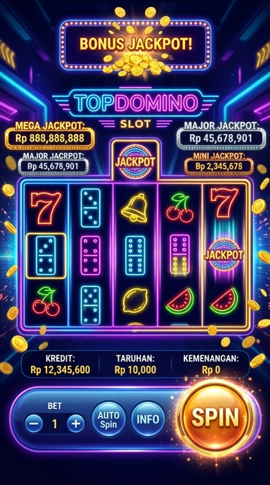 Tampilan aplikasi topdomino yang bersih dan fungsional.